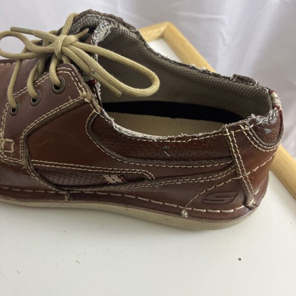 Sketchers Boat Men’s Shoes Size 7.5 Brown Y2K Grandpa Casual Slip On main image 6